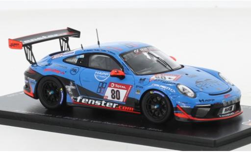 Modelauto Porsche 911 GT3 Cup No.80 Huber Motorsport 24h N&Atilde;&frac14;rburgring 2021 1/43 Spark