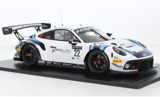 Modelauto Porsche 911 GT3 R No.22 GPX Racing WEC 1000km Paul Ricard 2021 1/18 Spark