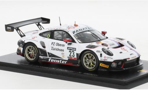 Modelauto Porsche 911 GT3 R No.23 Huber Motorsport 24h Spa 2021 1/43 Spark