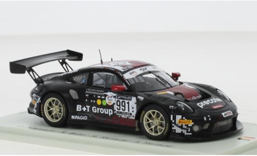 Modelauto Porsche 911 GT3 R (991) No.991 Herberth Motorsport 24h Spa 2020 1/43 Spark