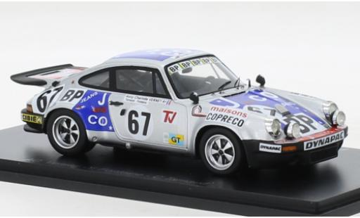 Modelauto Porsche 911 RS 3.0 No.67 24h Le Mans 1975 1/43 Spark