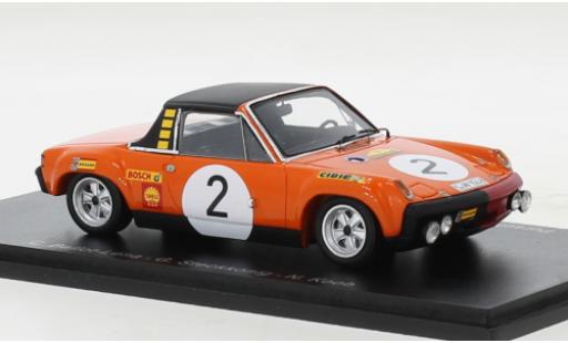 Modelauto Porsche 914/6 Base /6 No.2 Marathon de la Route 1970 1/43 Spark
