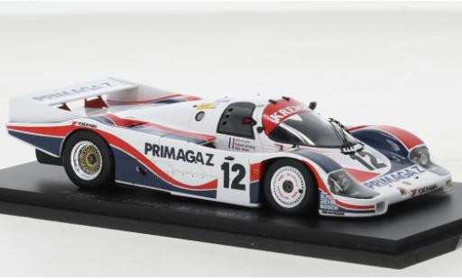 Modelauto Porsche 956 1986 No.12 24h Le Mans 1/43 Spark