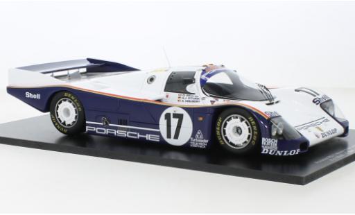 Modelauto Porsche 962 1987 C No.17 Rothmans D.Bell/A.Holbert/H.J.stuk 24h Le Mans 1/18 Spark