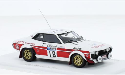 Modelauto Toyota Celica Rally 2000 GT (TA22) No.18 WM RAC 1977 1/43 Spark