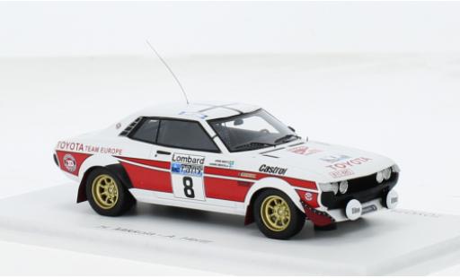 Modelauto Toyota Celica Rally 2000 GT (TA22) No.8 WM RAC 1977 1/43 Spark