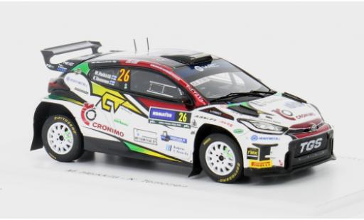 Modelauto Toyota Yaris Rally2 GR No.26 Rally WM Rally Zweden 2024 1/43 Spark