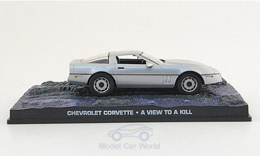 Modelauto Chevrolet Corvette Coupe grijs James Bond 007 1987 Im Angesicht des Todes zonder Vitrine 1/43 SpecialC