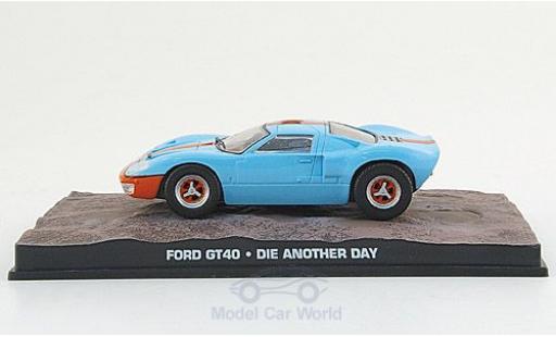 Modelauto Ford GT40 Mk I GT 40 blauw/oranje James Bond 007 2002 Stirb an einen anderen Tag zonder Vitrine 1/43 SpecialC