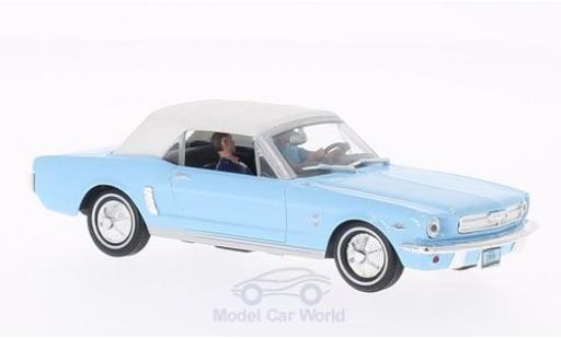 Modelauto Ford Mustang Convertible Cabriolet blauw/wit James Bond 007 1965 Feuerball zonder Vitrine 1/43 SpecialC