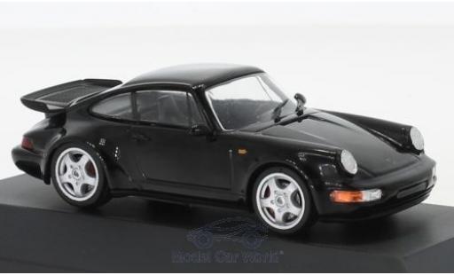 Modelauto Porsche 911 Turbo zwart 1990 911 Collection 1/43 SpecialC