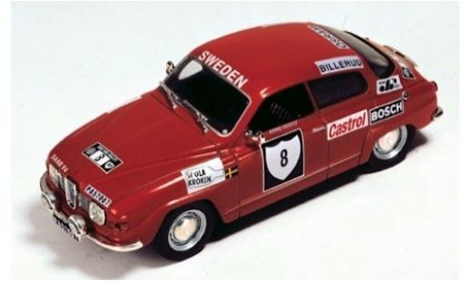 Modelauto Saab 96 Rally Sweden V4 No.8 Zweden 1972 S.Blomqvist/A.Hertz zonder Vitrine 1/43 SpecialC