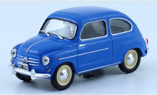Modelauto Fiat 600 D blauw 1962 1/43 SpecialC