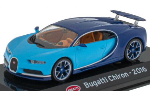 Modelauto Bugatti Chiron coupe blauw/blauw 2016 1/43 SpecialC