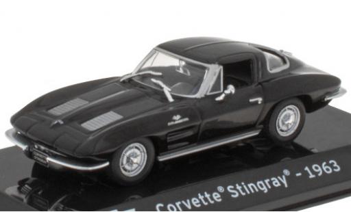 Modelauto Chevrolet Corvette Stingray (C2) zwart 1963 Split-Window Coupe 1/43 SpecialC
