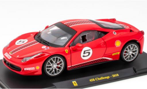 Modelauto Ferrari 458 Challenge rood No.5 2010 1/24 SpecialC