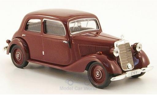 Modelauto Mercedes 170 Base V Sedan (W136) rood 1949 zonder Vitrine 1/43 SpecialC
