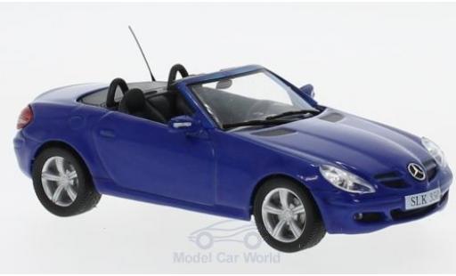 Modelauto Mercedes SLK Base 350 (R171) blauw 2004 zonder Vitrine 1/43 SpecialC