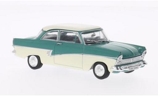 Modelauto Ford Taunus 17M turquoise/beige sans Vitrine 1/43 SpecialC