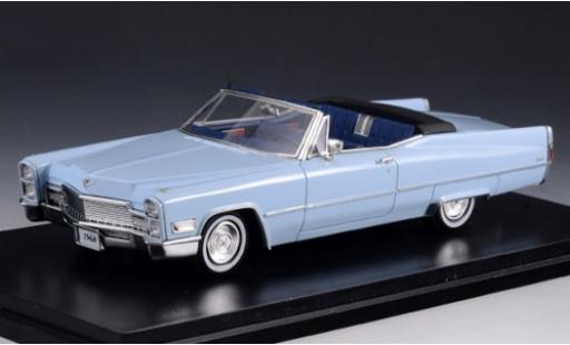 Modelauto Cadillac Deville Convertible Cabriolet blauw 1968 kap ge&Atilde;&para;ffnet 1/43 Stamp Models