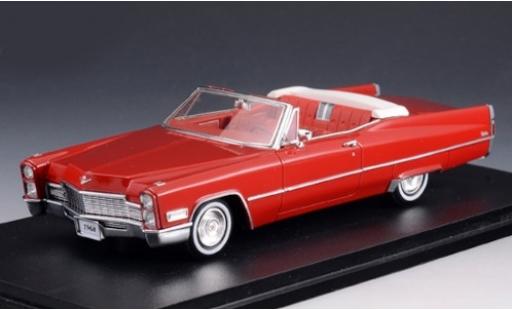Modelauto Cadillac Deville Convertible Cabriolet rood 1968 kap ge&Atilde;&para;ffnet 1/43 Stamp Models