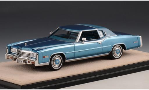Modelauto Cadillac Eldorado Biarritz metallic blauw 1978 1/43 Stamp Models
