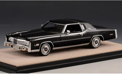 Modelauto Cadillac Eldorado Biarritz zwart 1978 1/43 Stamp Models