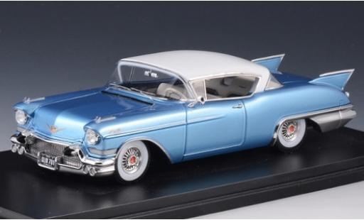 Modelauto Cadillac Eldorado Coupe Seville metallic blauw/wit 1957 1/43 Stamp Models