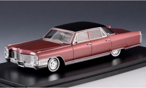 Modelauto Cadillac Fleetwood Sixty Special 60 metallic rood/mat-zwart 1965 1/43 Stamp Models