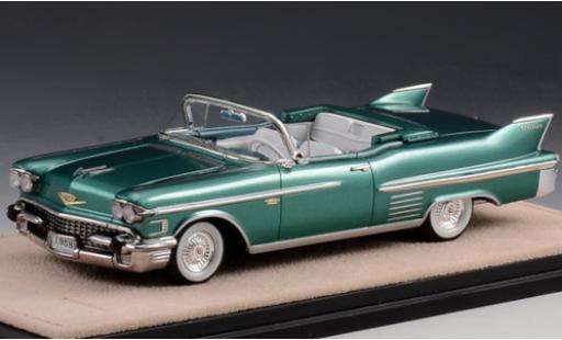 Modelauto Cadillac Series 62 Convertible Cabriolet metallic groen 1958 1/43 Stamp Models