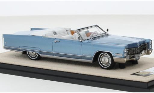 Modelauto Cadillac Eldorado Convertible Cabriolet metallic blauw 1966 1/43 Stamp Models