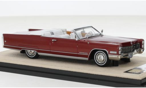 Modelauto Cadillac Eldorado Convertible Cabriolet rood 1966 1/43 Stamp Models