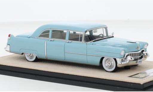 Modelauto Cadillac Fleetwood Limousine 75 Sedan blauw 1955 1/43 Stamp Models