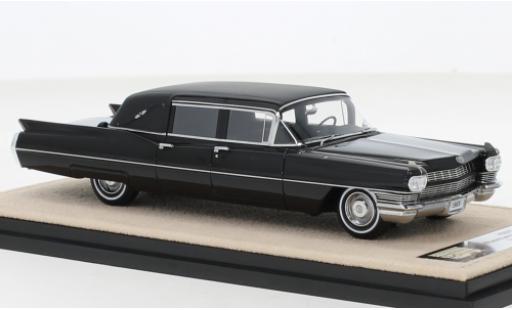 Modelauto Cadillac Fleetwood Limousine formule Sedan Landau Top zwart 1968 1/43 Stamp Models