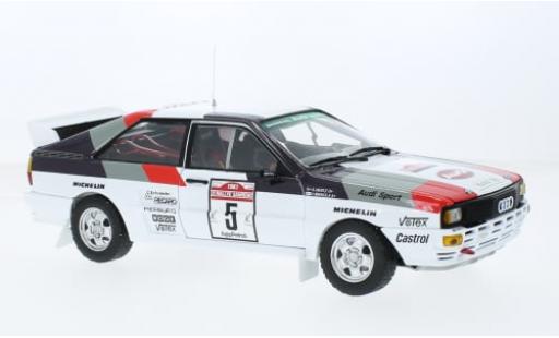 Modelauto Audi Quattro a2 No.5 Rally WM Rally San Remo 1983 1/18 Sun Star
