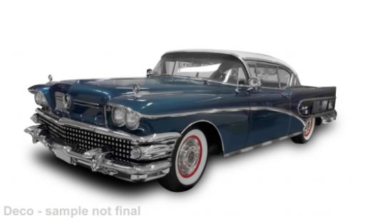 Modelauto Buick Limited Coupe Riviera blauw 1958 1/18 Sun Star