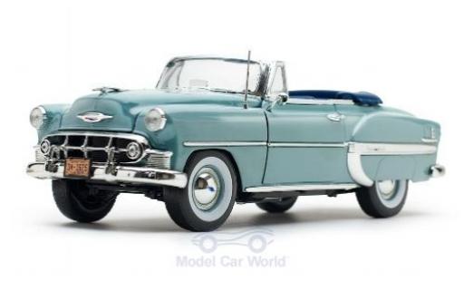 Modelauto Chevrolet Bel Air Convertible Cabriolet blauw 1953 1/18 Sun Star