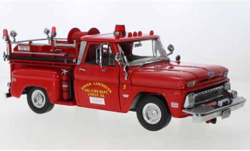 Modelauto Chevrolet C-20 pompiers Fire Truck Upper Lancaster Brandweer (US) 1965 1/18 Sun Star