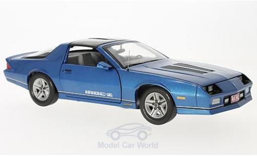Modelauto Chevrolet Camaro IROC -Z metallic blauw 1985 1/18 Sun Star