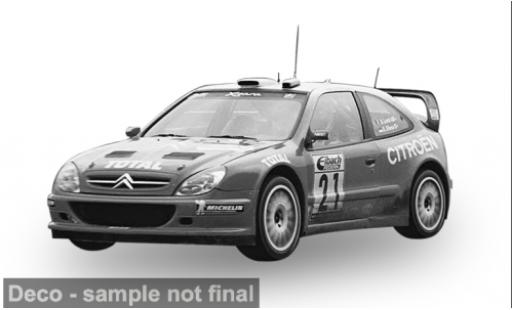 Modelauto Citroen Xsara course Rally Duitsland 2002 #21 1/18 Sun Star
