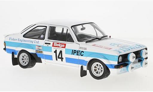 Modelauto Ford Escort RS 1800 II RS1800 No.14 Rally Ypern 1981 B.Fisher/A.Frazer 1/18 Sun Star