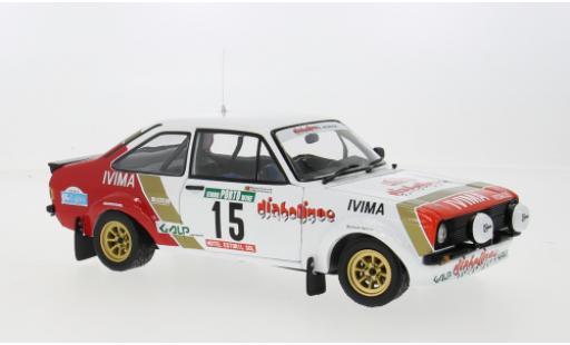 Modelauto Ford Escort RS 1800 Mk II No.15 Rally WM Rally Portugal 1983 1/18 Sun Star