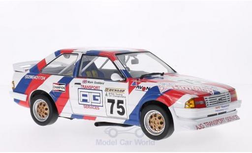 Modelauto Ford Escort RS 1600i MKIII RHD No.75 BTCC 1988 M.Goddard 1/18 Sun Star