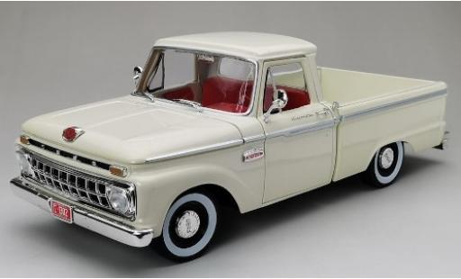 Modelauto Ford F-100 Custom 00 Cab Pickup wit 1965 1/18 Sun Star