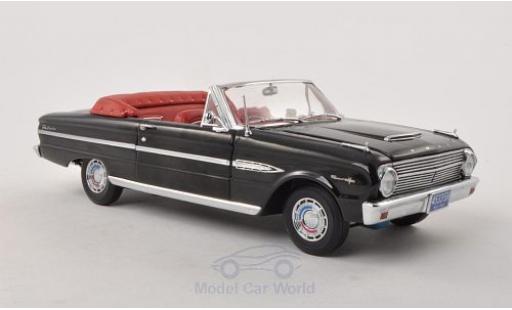 Modelauto Ford Falcon Berline Cabriolet zwart 1963 open 1/18 Sun Star