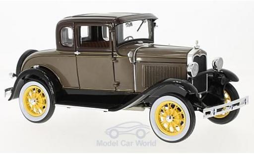 Modelauto Ford Model A Coupe bruin 1931 1/18 Sun Star