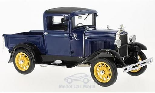 Modelauto Ford Model A Pick Up blauw/zwart 1931 1/18 Sun Star