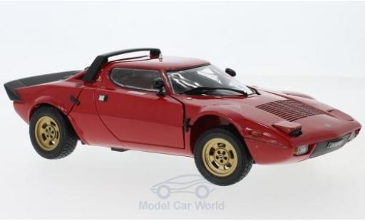 Modelauto Lancia Stratos Stradale rood 1975 zonder Vitrine 1/18 Sun Star