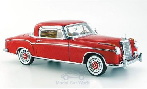 Modelauto Mercedes 220 Base SE rood 1958 zonder Vitrine 1/18 Sun Star
