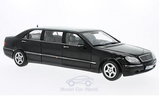 Modelauto Mercedes Classe S Lang Pullman zwart 2000 1/18 Sun Star